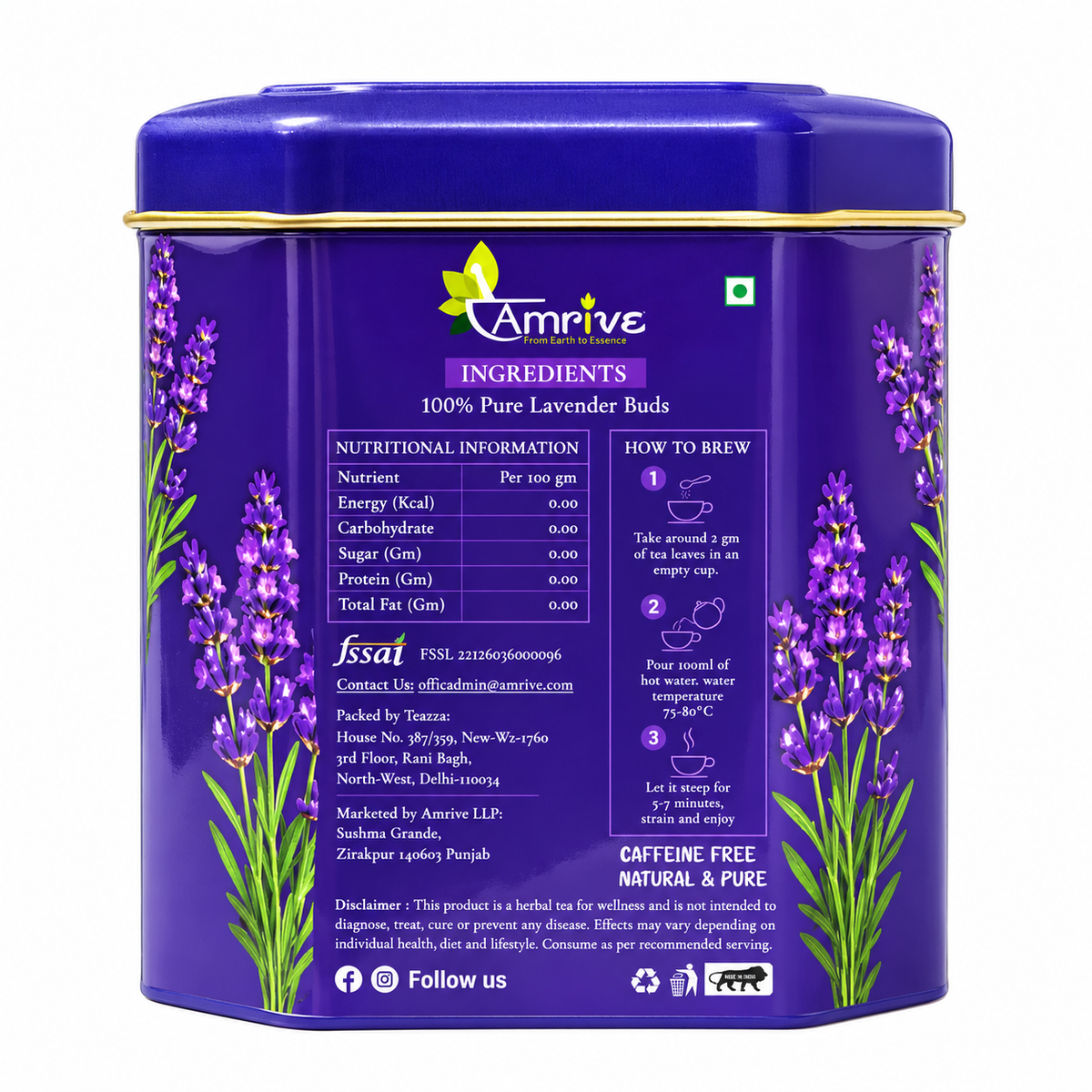Amrive Lavender Herbal Tea